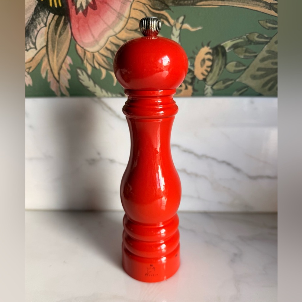 9” Peugeot Salt Mill Orange Lacquer Grinder France